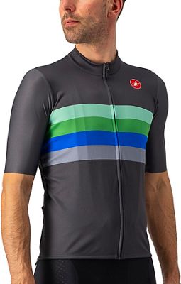 Castelli Confine Jersey (Limited Edition) - Dark Grey Aqua Blue, Dark Grey Aqua Blue
